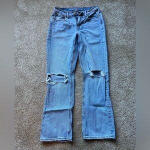Light wash American Eagle distressed jeans - 4